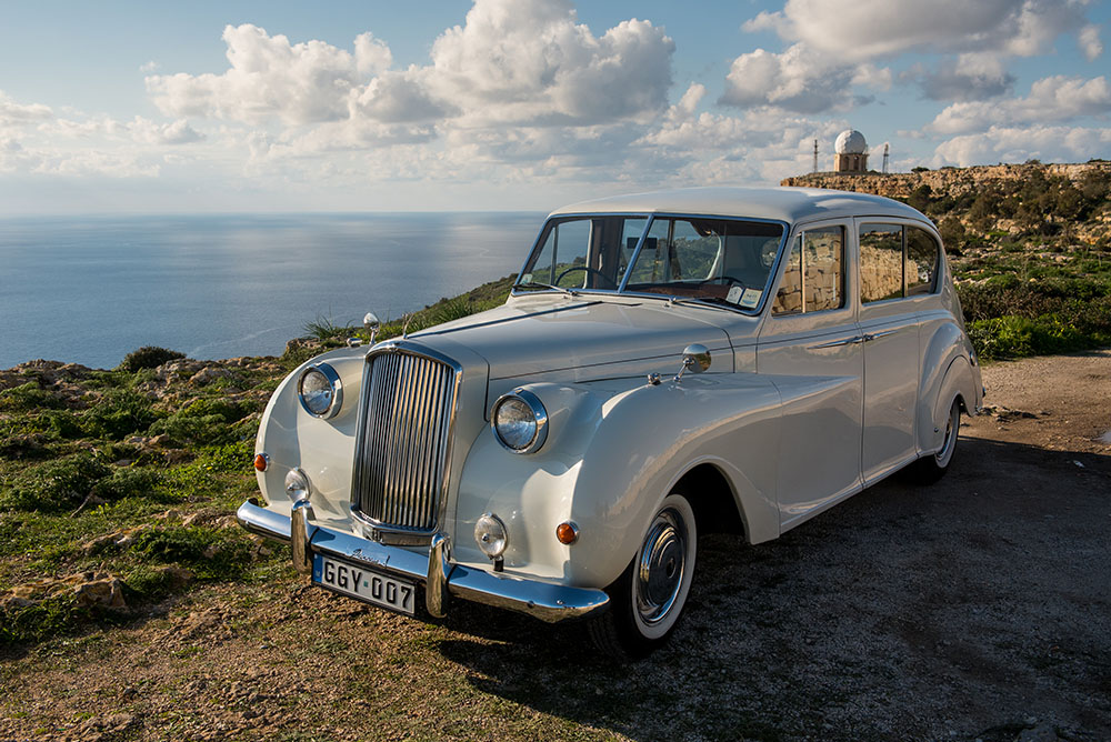 Austin Princess vintage wedding car