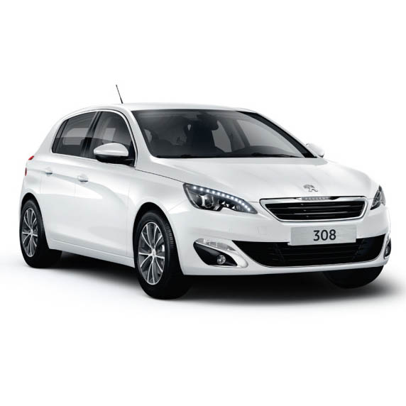 Peugeot 308 large hire car